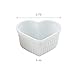 HIC Kitchen Heart Souffle Ramekin Set, Fine Porcelain, 5-Ounce, Set of 6