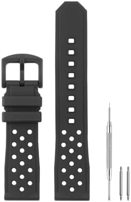 Ewatchparts 20mm Rubber Watch Band Strap Compatible With Tag Heuer