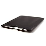 Dockem Executive Sleeve for MacBook 12 Retina Laptop 2015, 2016, 2017 Models: Slim, Simple, Synthetic Leather Cover, Professional Pouch Case with Microfiber Felt Lining (Dark Brown)