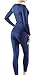 CLSL BU-WHS200-NVY_Medium Tesla Blank Women's Thermal Top & Bottom Set w Microfiber WHS200
