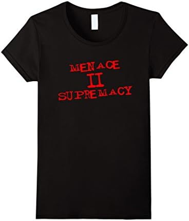 Womens Menace II Supremacy Tshirt Resist Charlottesville Protest Large Black