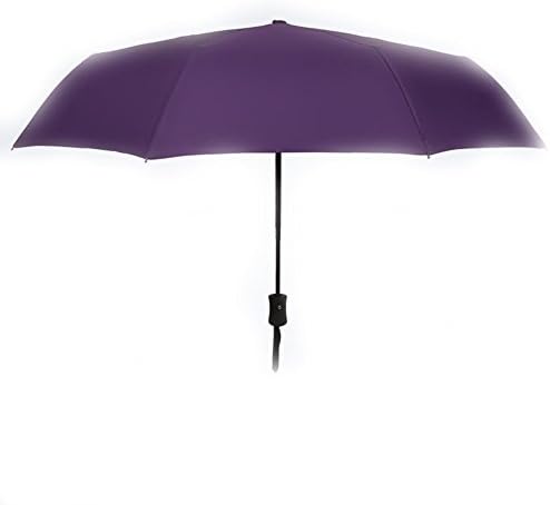 Automatic Open Golf Umbrella - 210T Teflon Rain Repellant Protection Sun, Rain, Sports - Windproof Waterproof Stick Umbrellas (Purple)