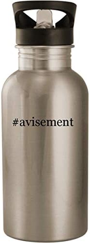 #avisement - Stainless Steel 20oz Road Ready Water Bottle, Silver
