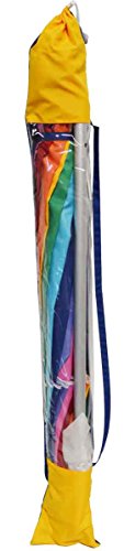 Beach Umbrella Rainbow Color with Carry Bag - 8 Foot
