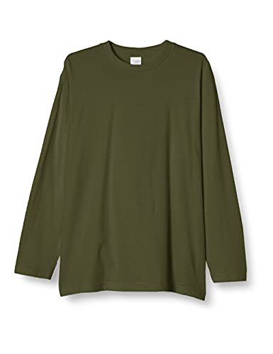 [Printstar(プリントスター)]長袖 5.6オンス CVL ヘビーウェイト 長袖 Tシャツ アーミーグリーン 日本 130cm (日本サイズ130 相当)