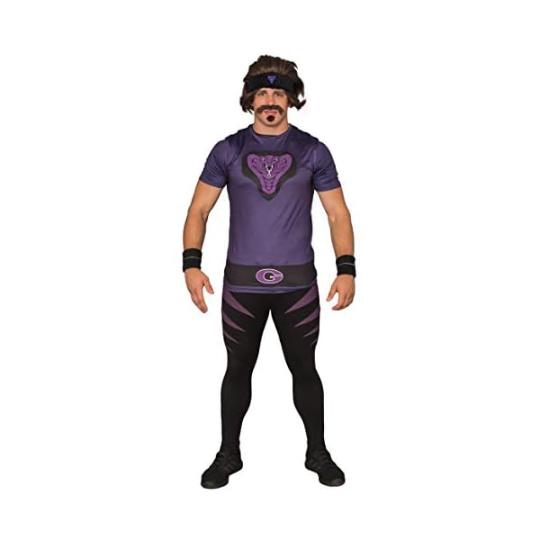 Dodgeball Costumes Average Joe's and Globo Gym Purple Cobras Funtober