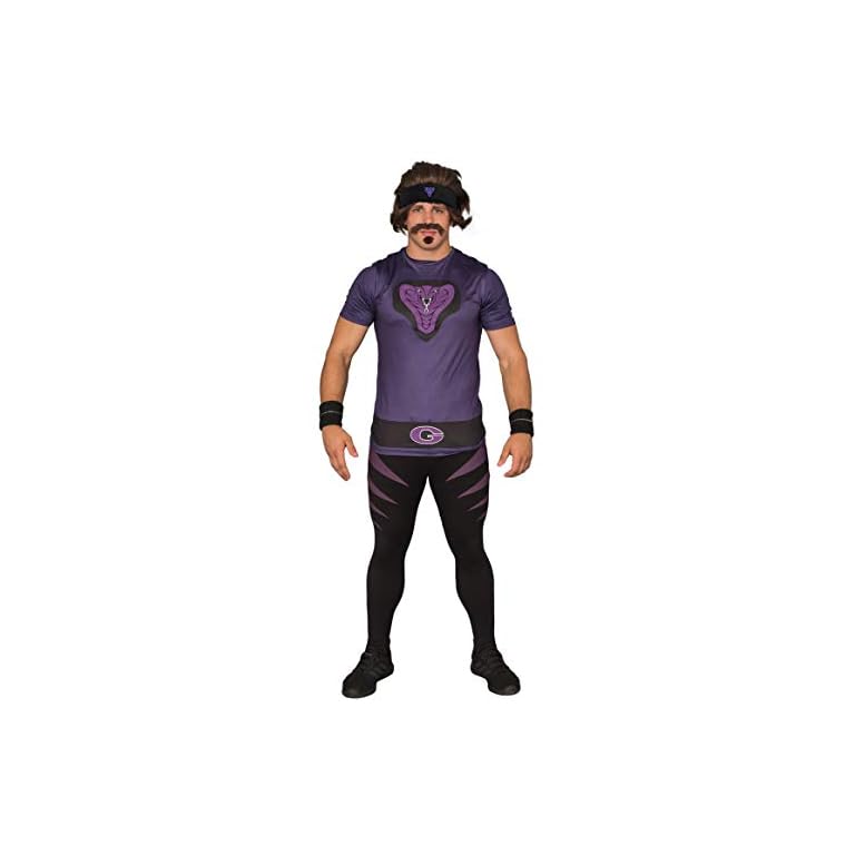 Dodgeball Costumes Average Joe's and Globo Gym Purple Cobras Funtober