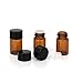 ZEJIA 2ML Essential Oil Roller Bottles, 24 Pack Amber roller bottles for oils, Mini Glass Roll on Bottles with Stainless Steel Roller Balls&2 Droppers