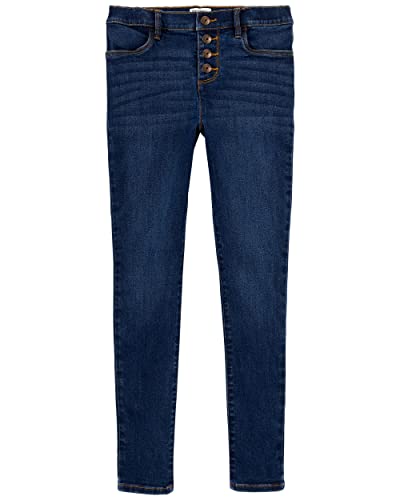 OshKosh B'Gosh Girls' Skinny Fit Jeans, Marine Blue Wash, 5T