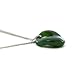 Stellia Oculus Jade Necklace with Silver Plated Chain