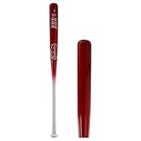BamBooBat Bamboo Wood Slow Pitch Softball Bat: HNBR34S White/Red HNBR34S NAT/Red