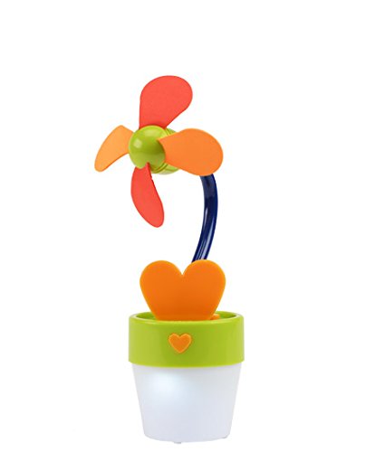 O2COOL FD35002 Desk Fan/Night Light- Assorted colors