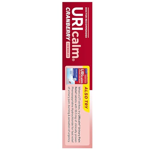 URICALM CRANBERRY, DAILY DIETARY SUPPLEMENT CHEWABLE WITH D-MANNOSE, BERRY, 60 COUNT