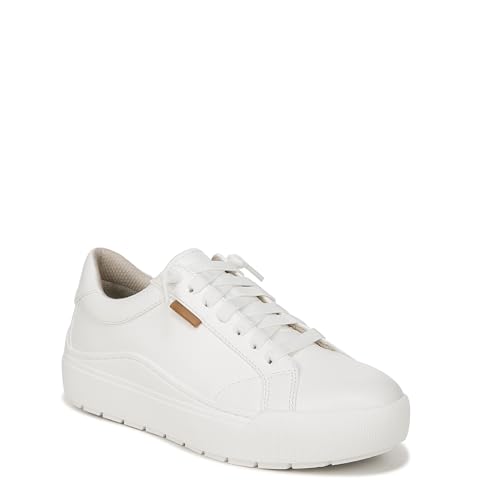Dr. Scholl’s Womens Time Off Go Lace Up Sneaker White Smooth 10 M