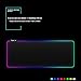 RGB Gaming Large Mouse pad,YCYCSY Professional LED Extended Black Mouse Pad,Extra Long Computer Keyboard Mouse Pads, Anti-Slip Rubber Base,Waterproof Keyboard Mouse Mat with 14 Lighting Modes