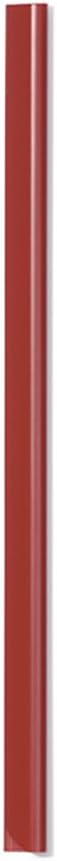 Durable A4 Spine Bar 3mm Red - Pack of 100 - Quick and Easy Binding for Unpunched Documents - Holds Up to 30 A4 Sheets
