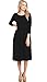 MooliDa Women Long Sleeve Midi Dress Plain Pleated Loose Swing Casual T-Shirt Dresses With Pockets