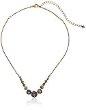 Sorrelli Volcano Delicate Round Crystal Necklace, 16