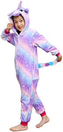 Kids Unisex Animal Unicorn Onesie Pajamas Cosplay Costume Halloween