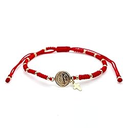 CRUZONE St Benedict Medal Adjustable Red String