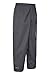 Mountain Warehouse Pakka Kids Waterproof Rain Pants -for Boys & Girls Black 7-8 Years