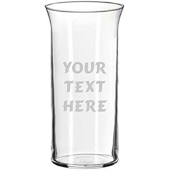 Amazon Com Personalized Glass Flower Vase Table Centerpiece For