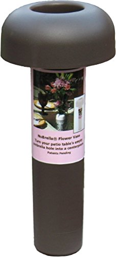 Nobrella Flower Vase Patio Table Umbrella Hole Insert Bronze