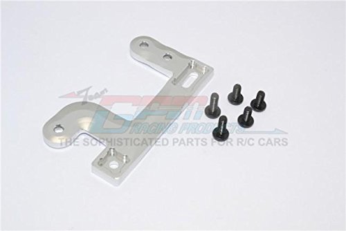 Tamiya 1/14 Truck Upgrade Parts Aluminum Adjustable Servo Mount (For All 1:14 Trucks Series) - 2Pc Set Silver