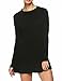 ANGVNS O-Neck Knit Stretchable Elasticity Long Sleeve Slim Sweater Jumper Dress