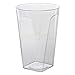Clear Plastic Cups | 10 oz. 80 Pack | Hard Disposable Cups | Square Plastic Wine Cups | Plastic Cocktail Glasses | Large Plastic Drinking Cups | Plastic Party Cups | Bulk Wedding Plastic Tumblers