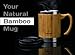InGwest Active Life. Bamboo Coffee Mug for Men/Women - 11 fl.oz. (300 ml) Super Light Eco Stainless Steel CoffeeTea Mugs with Lid and Bamboo Handle! Large Coffee Mugs. Thickened layer of bamboo!