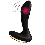 iFUN Vibrating Prostate Massager Heating Butt Anal Plug Vibrator Sex Toy Multi Speed Silicone Masturbator
