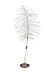 Darice Ivory Feather Pen With Decorative Base Holder – Black Ink Ballpoint Pen – Gold Metal Antique Base Can Be Angled – Plume Pen is Elegant Touch Next to Guest Book at Weddings and Special Events