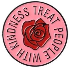 TREAT PEOPLE WITH KINDNESS Cub Girl Boy Scout Pin 1.1"