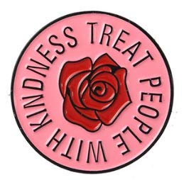 TREAT PEOPLE WITH KINDNESS Cub Girl Boy Scout Pin 1.1"