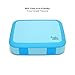 Kids Lunch Box - Leakproof 5-Compartment Bento Box for Kids and Toddler, Travel and On-the-go Meal and Snack Packing Food Storage Container, Lunch Box for boys and Girls (Blue)