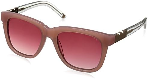 Pared Eyewear Guys and Dolls Chi Chi Pink Rose Gradient Lenses Round Sunglasses, Dark Tortoise, 21 mm