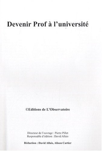 Devenir prof à l'université