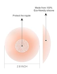 Juego de 2 fundas de silicona reutilizables para pezón