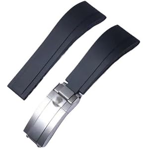 KIMMOEN Silicone watch strap for rolex Sea-Dweller Yacht-Master Daytona Submariner Date rubber bracelet