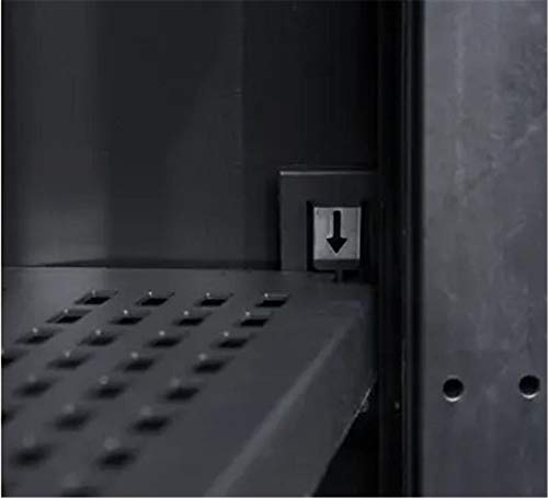 te Freistehender Gartenschrank, abschließbarer Außenschrank, Gartenschuppenschrank mit 3 Ablagen für Terrasse, Werkzeug… – Bild 7