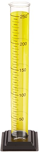 Delta Education Plastic Graduated Cylinder with Detachable Base, 250mL Capacity