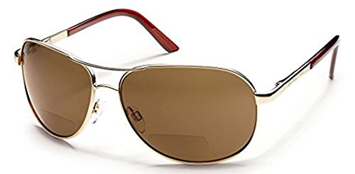 Suncloud Optics Aviator BiFocal Readers(Gold,Brown Polarized Polycarbonet)