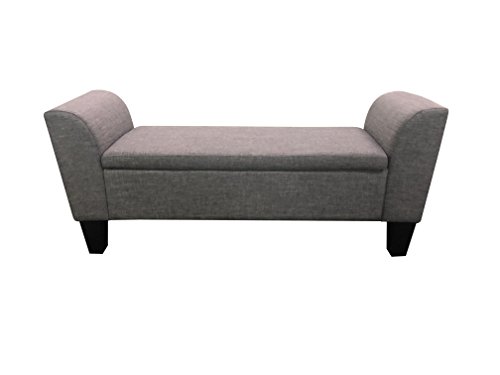 Grafton 1495-47-L02 Chloe Bench Storage, Medium, Grey