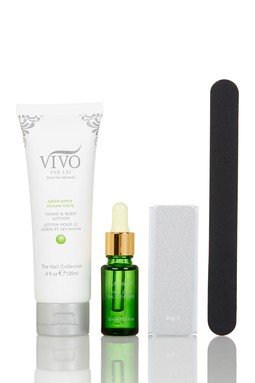 Vivo Per Lei Nail Buffer Set | Dead Sea Nail Buffer and Shine Kit for Salon Quality Manicure | Nail Filing Kit with 3-Step Buffer, Cuticle Oil, Hand Lotion | Manicure Set for Classy Nails - Thumbnail 2