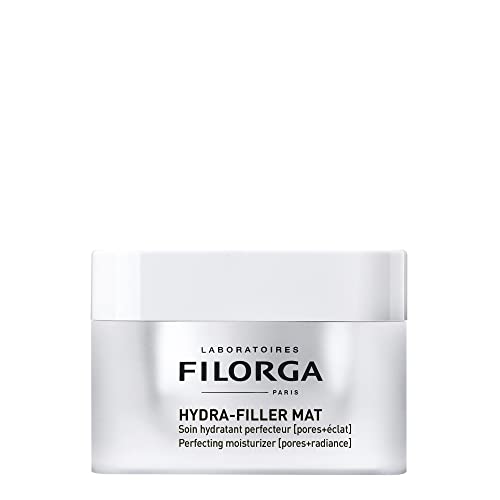 Filorga Hydra-Filler Mat Perfecting Moisturizing Cream, Face Moisturizer with Hyaluronic Acid and Enzymes to Hydrate Skin, Refine Pores, and Reveal a Radiant Complexion, 1.69 fl. oz.