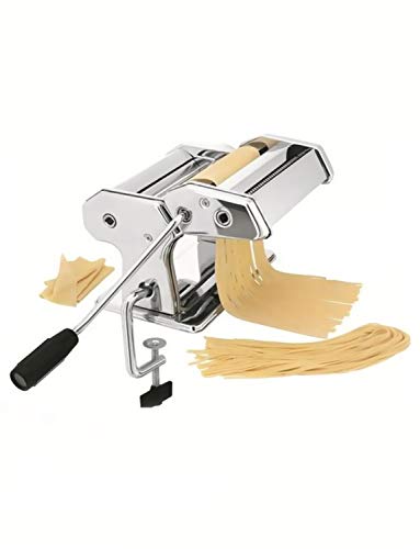 Pasta Maker By Shule - Stainless Steel Pasta Machine Includes Pasta Roller, Pasta Cutter, Hand Crank and Detailed Instructions
