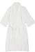 LUXEHOME 100% Cotton Terry Bathrobe - Luxury Shawl Collar Soft Spa Robes for Women and Men, White (Large, White)