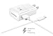 Samsung Galaxy Note 8 Adaptive Fast Charger Type C Cable Kit! [1 Wall Charger + 4 FT Type C USB Cable] Adaptive Fast Charging uses dual voltages for up to 50% faster charging! - Bulk Packaging