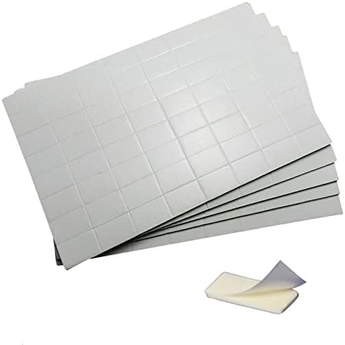 JKG 320 x Strong Double Sided Sticky Foam Pads Heavy Duty White